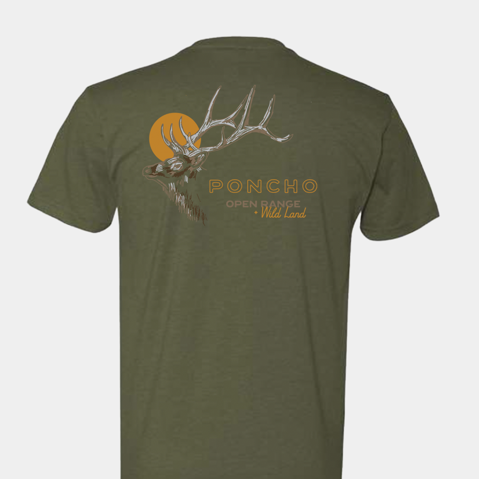 T-Shirt: Elk and Moon