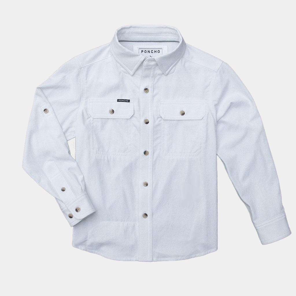 poncho-shirt - white