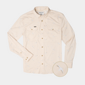 Product photo of long sleeve button up shirt with seagulls on it