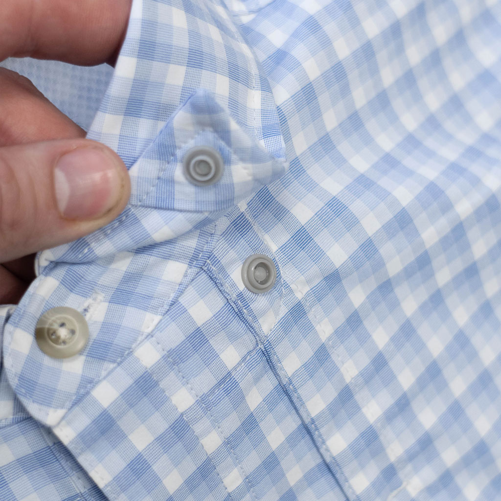 Poncho Fishing Shirt | Blue Plaid Short Sleeve